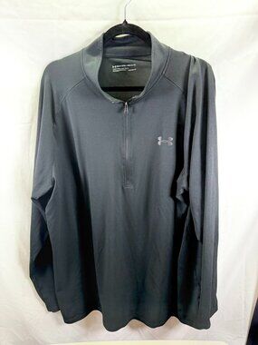 Under Armour Men’s 3XLT Heatgear Black 1/4 Zip Pullover Lightweight Loose